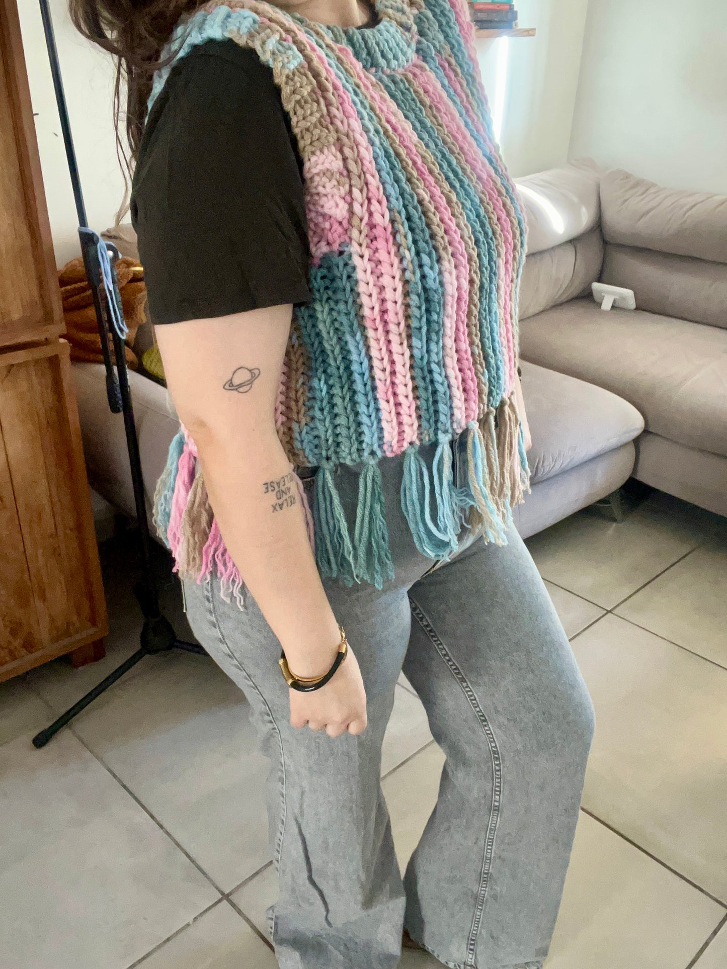 Patrón + Clase en video. Chaleco Estela en Crochet