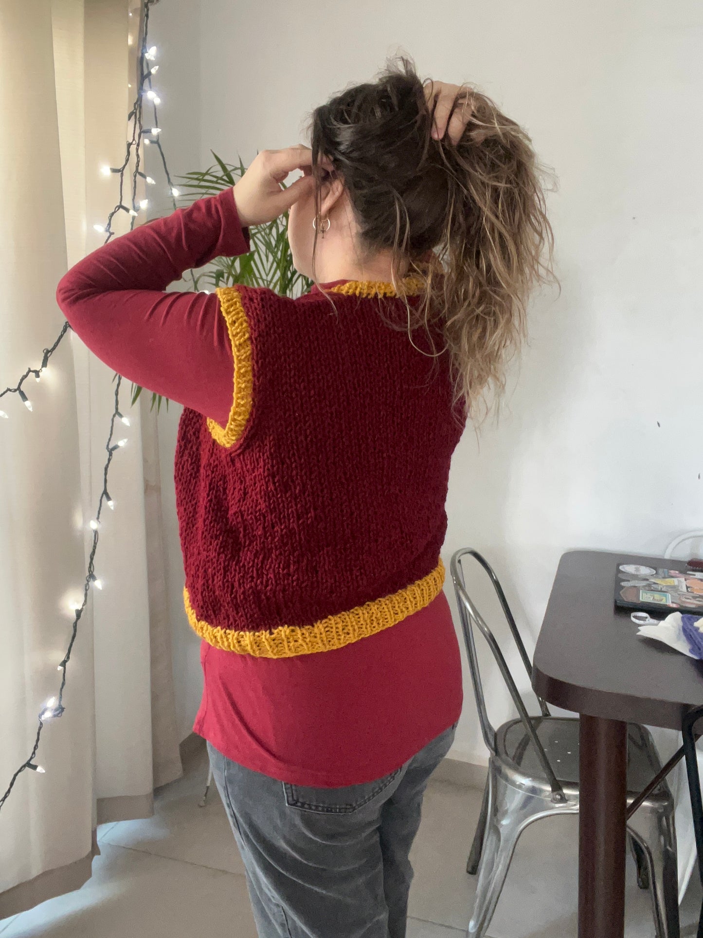 Patrón Chaleco Suave en Dos Agujas.