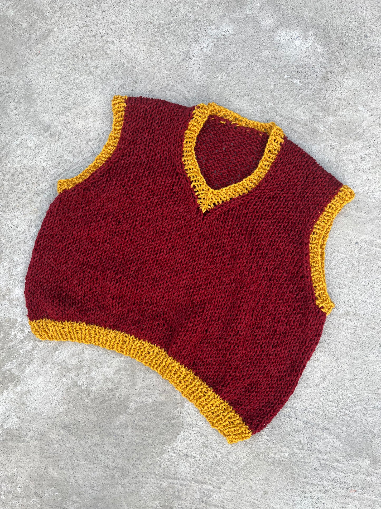 Patrón Chaleco Suave en Dos Agujas.